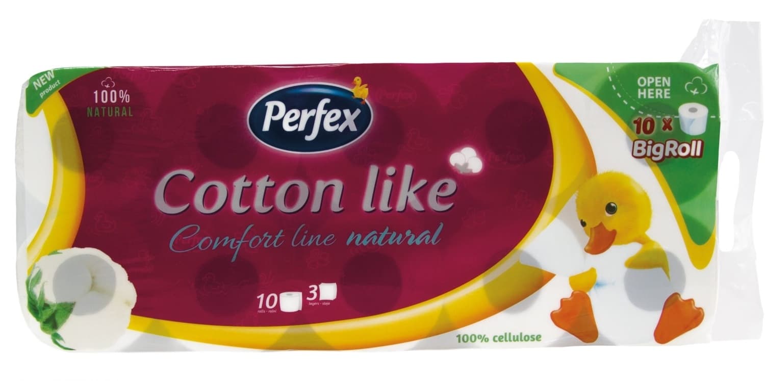 Toal.papir cott.comf.line natur.3sl 10/1-slika