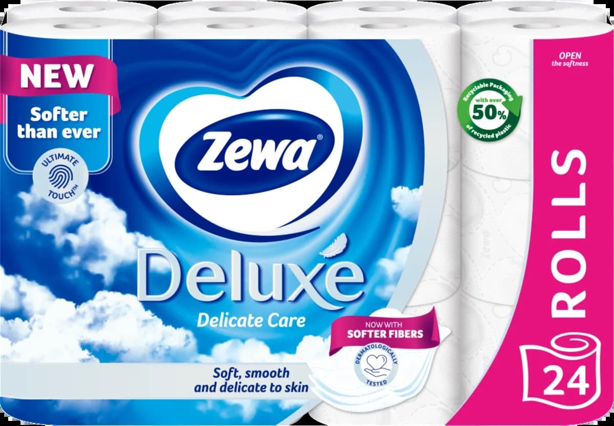 Zewa Deluxe Del Care 3 sl. 24 rolne-slika