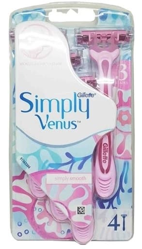 Brijac Simply Venus 3 Gillette 4 pcs-slika