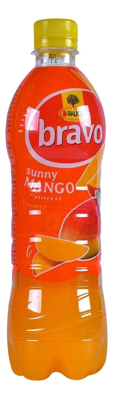 SOK SUNNY ORANGE MANGO 500ML PET BRAVO RAUCH-slika