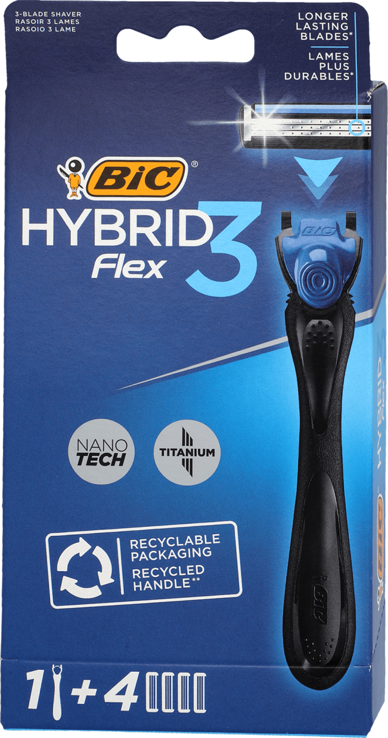 Brijac Flex3 Hybrid BIC rucica+4 dopune-slika