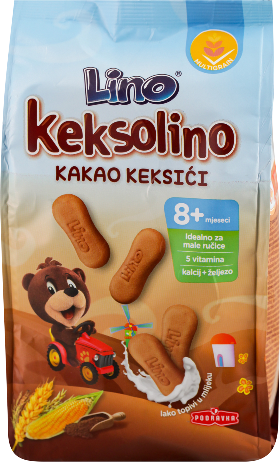 Keksolino keksici kakao Lino 140g-slika
