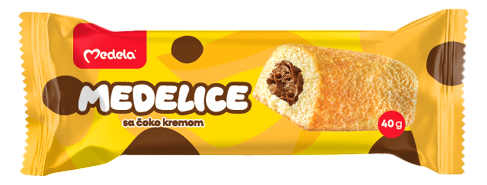 BISKVIT MEDELICE ČOK KREM 40G MEDEL-slika