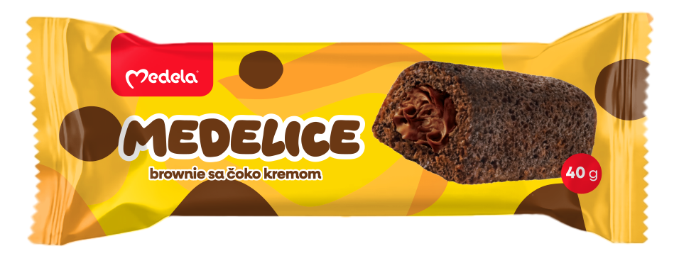 BISKVIT MEDELICE BROW ČOK 40G MEDEL-slika