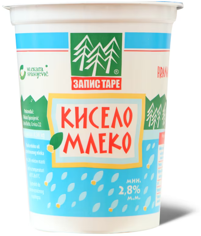 Kiselo mleko 2.8%mm 0,7kg Zapis Tare-slika