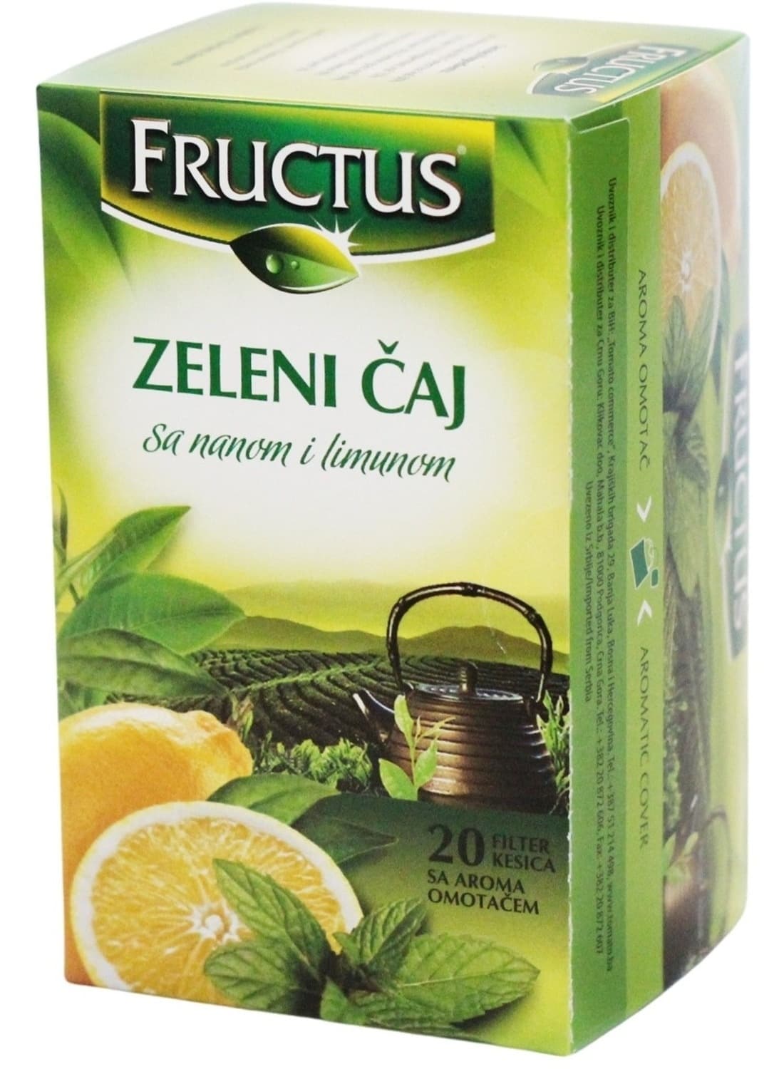 Caj zeleni sa nanom i limunom 30g-slika