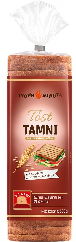 Tost extra tamni Tvojih 5 Minuta 500g-slika
