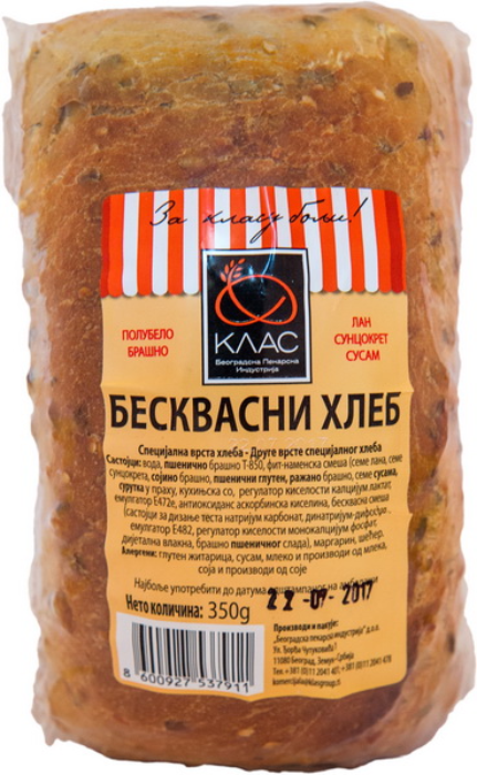Hleb beskvasni As 350g-slika