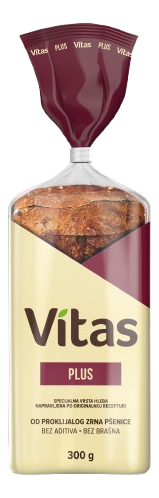 HLEB VITAS PLUS PAK 300G PEKARA AS-slika