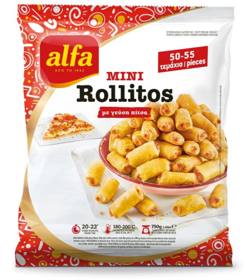 Mini rollitos pizza Alfa 750g-slika
