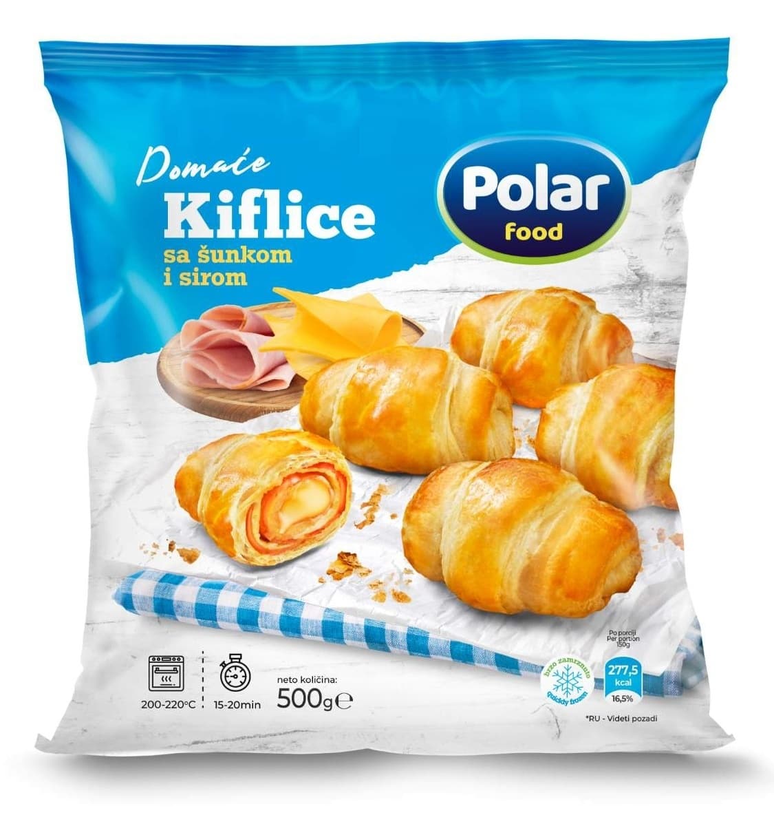 Kiflica sunka-sir Polar Food 500g-slika