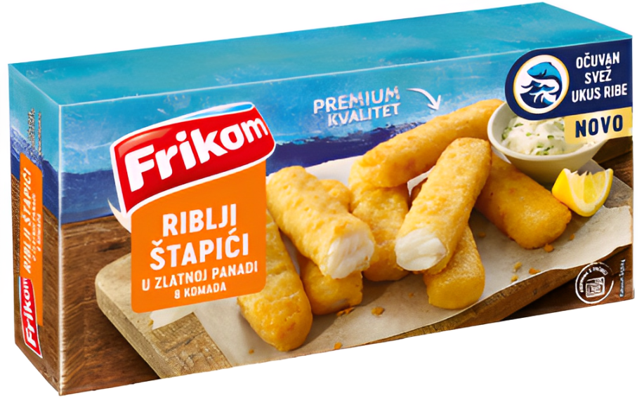 Riblji stapici u zlatnoj panadi 224g-slika