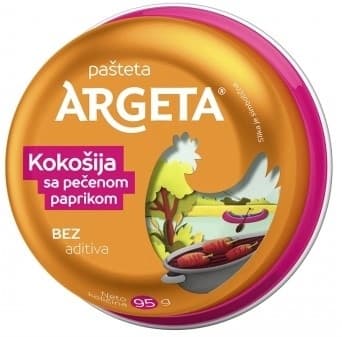 Pasteta argeta sa pecenom paprikom 95g-slika