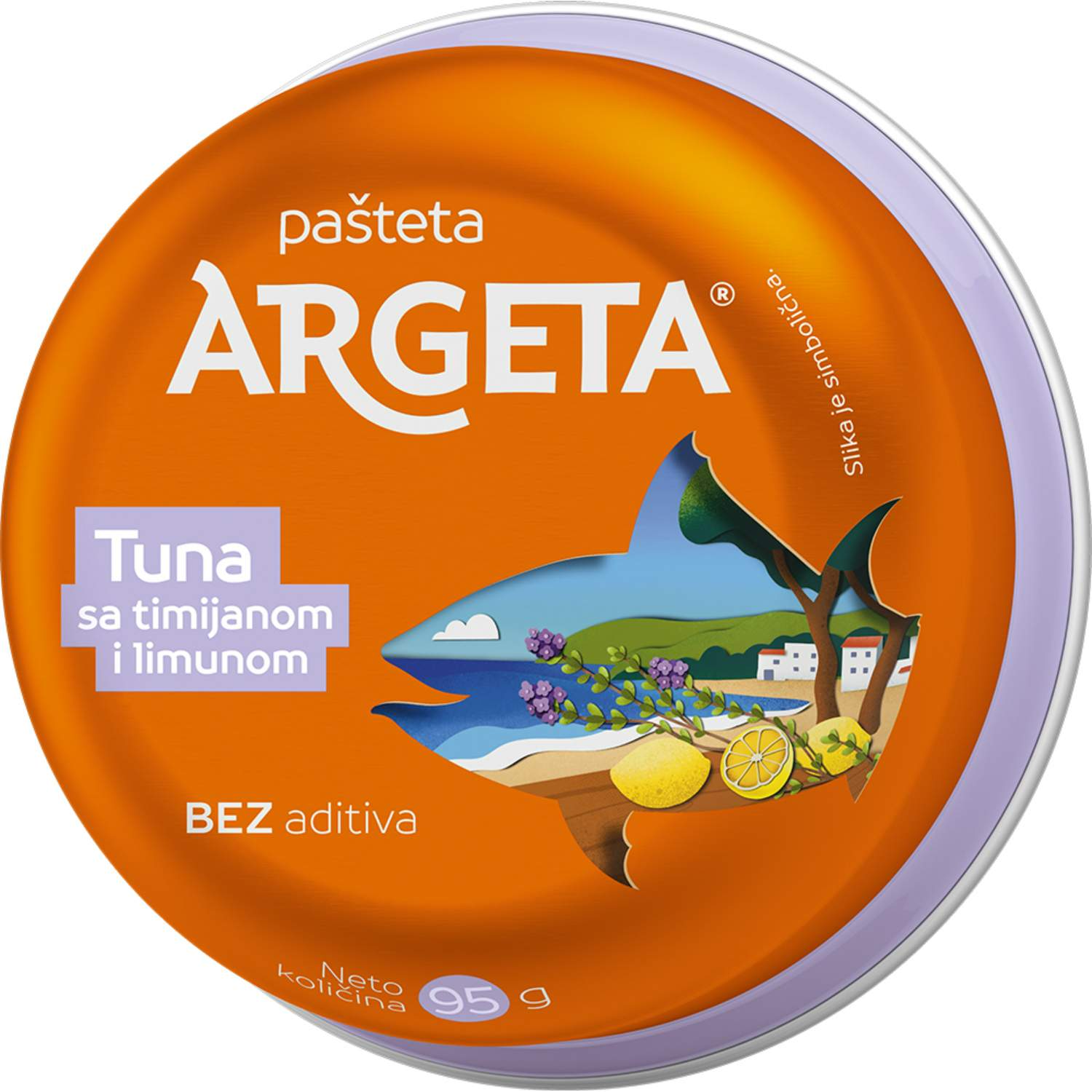Pasteta tuna timijan-limun Argeta 95g-slika