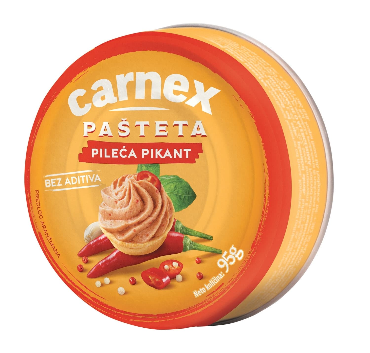 Pasteta pileca pikant Carnex 95g-slika