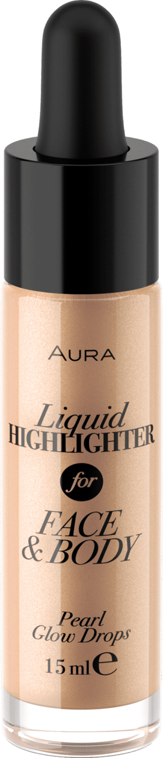 AURA Face & body pearl glow drops hajlajter za lice i telo-slika