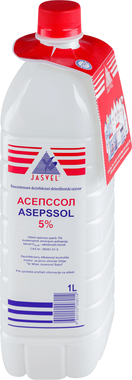 Sredstvo za dezinfekciju Asepssol JASVEL 5% 1l-slika