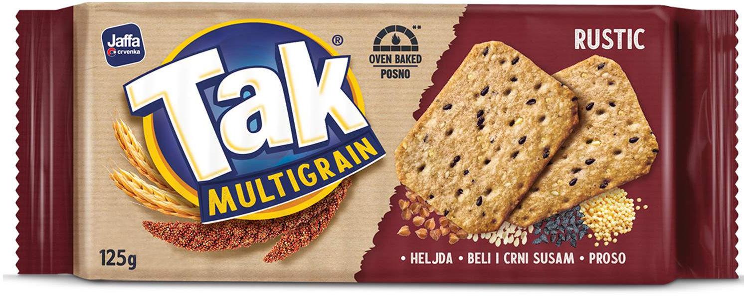 Kreker Tak Multigrain Rustic 125g-slika