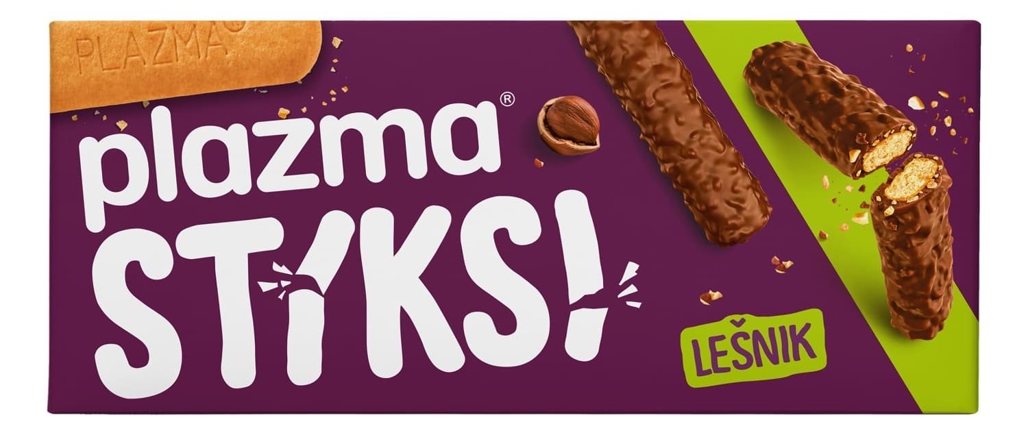Keks Plazma Stiksi sa lesnikom 125g-slika