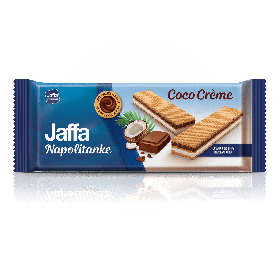 Napolitanka krem i kokos Jaffa 160g-slika