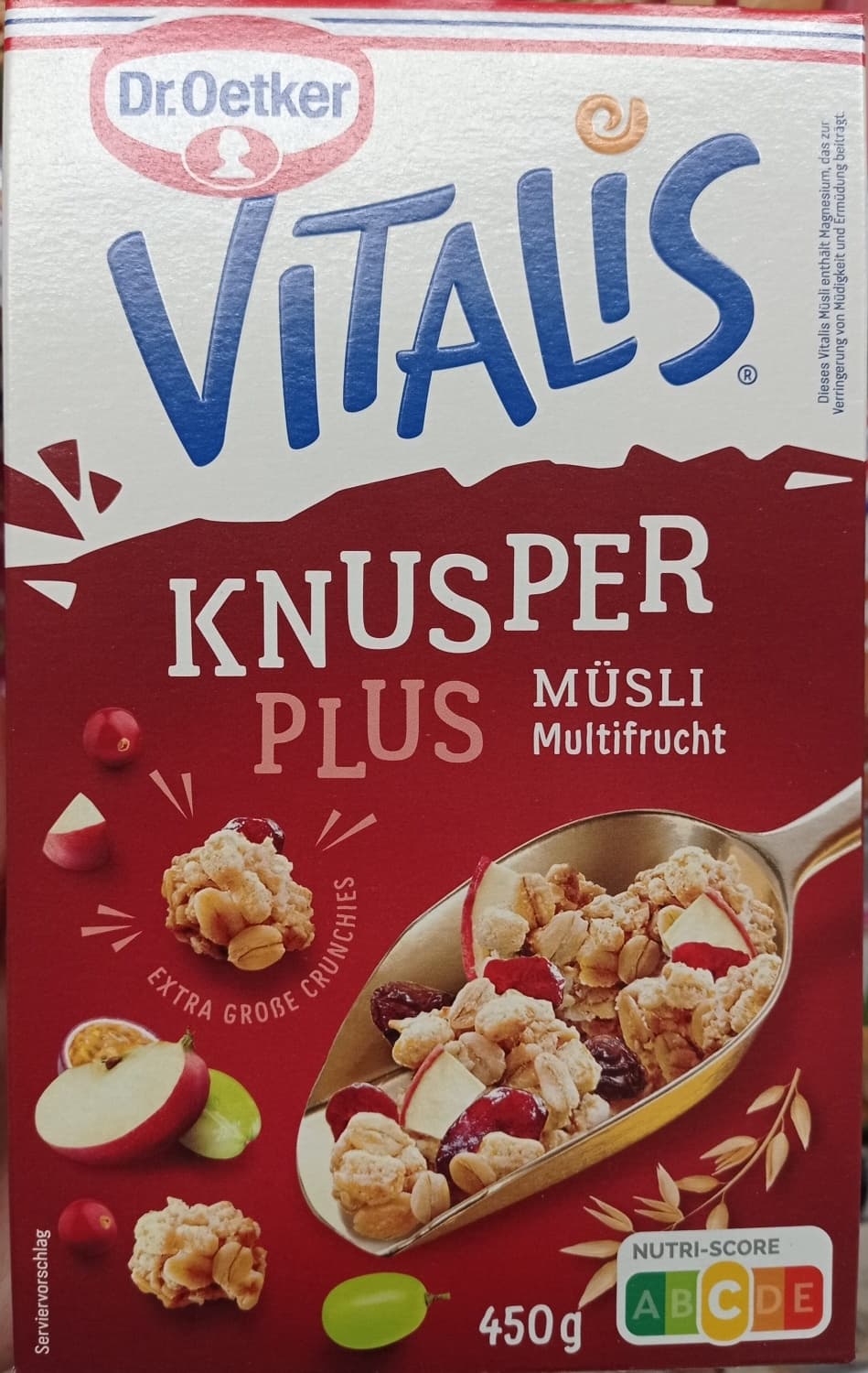 Musli Krispi plus vocni Vitalis 450g-slika