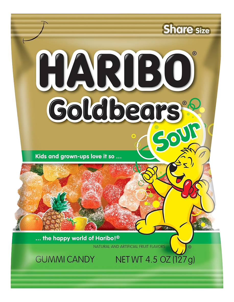 Bomb.gumena Goldbears sour Haribo 100g-slika