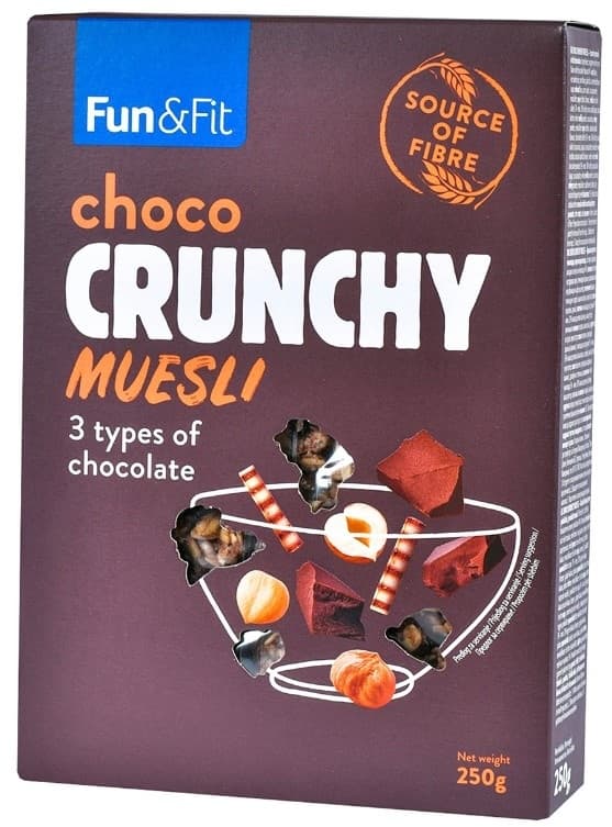 Granola Choco Crunchy Fun Fit 250g-slika