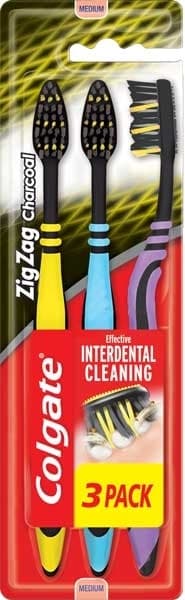 Cetkica Colgate zig-zag charcoal 3pack-slika