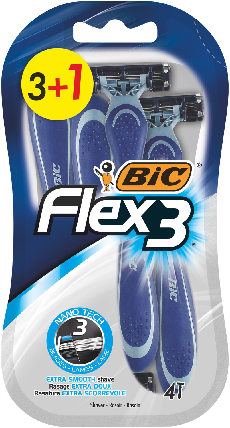 Brijac muski Flex3 blister BIC 3+1-slika