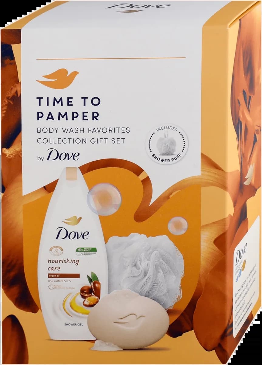 set GB DOVE CREAM OIL SG SAPUN PUFNA-slika
