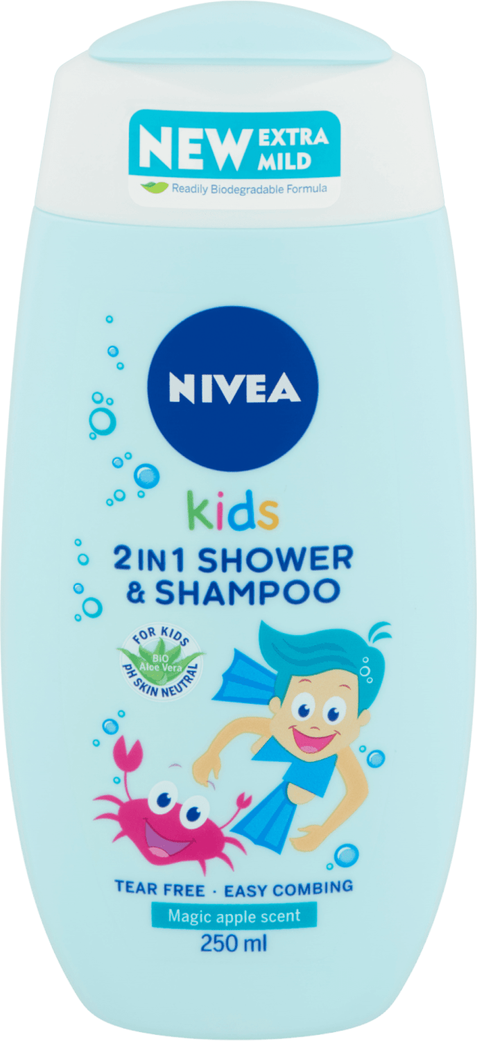 GEL TUŠ DEČ NIVEA 2IN1 KIDS 250ML B-slika