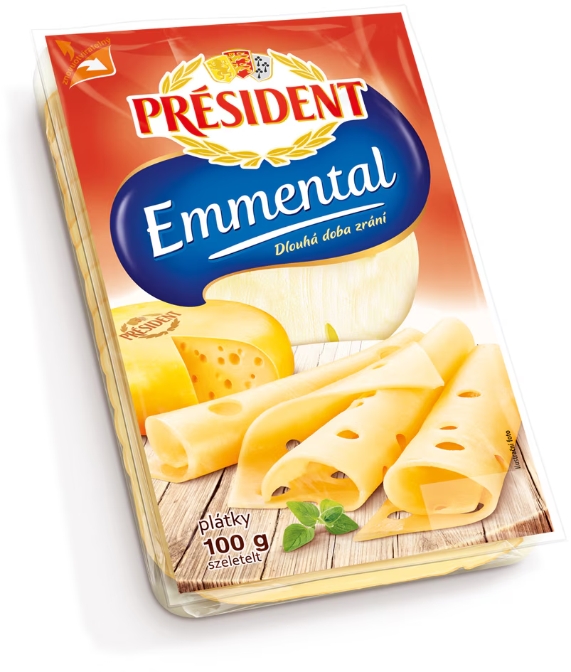 Sir Emmental slajs President 100g-slika