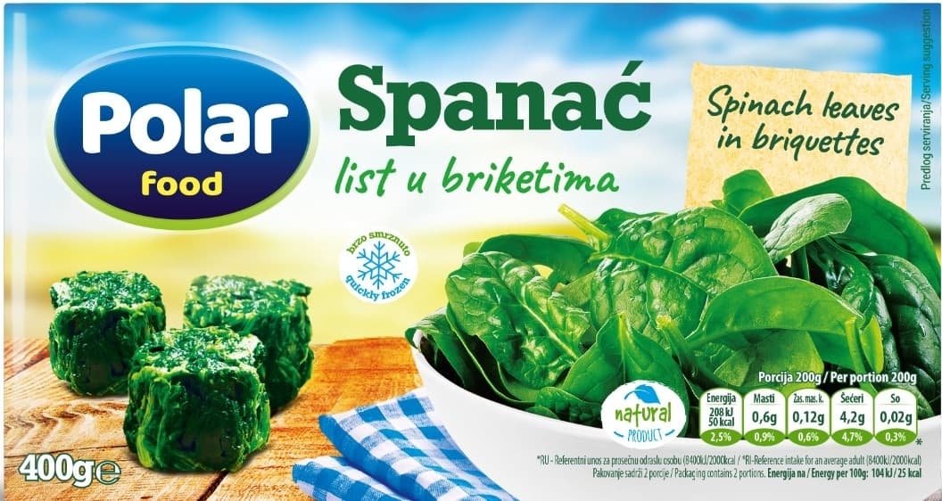 SPANAĆ SMRZ 400G POLAR FOOD-slika