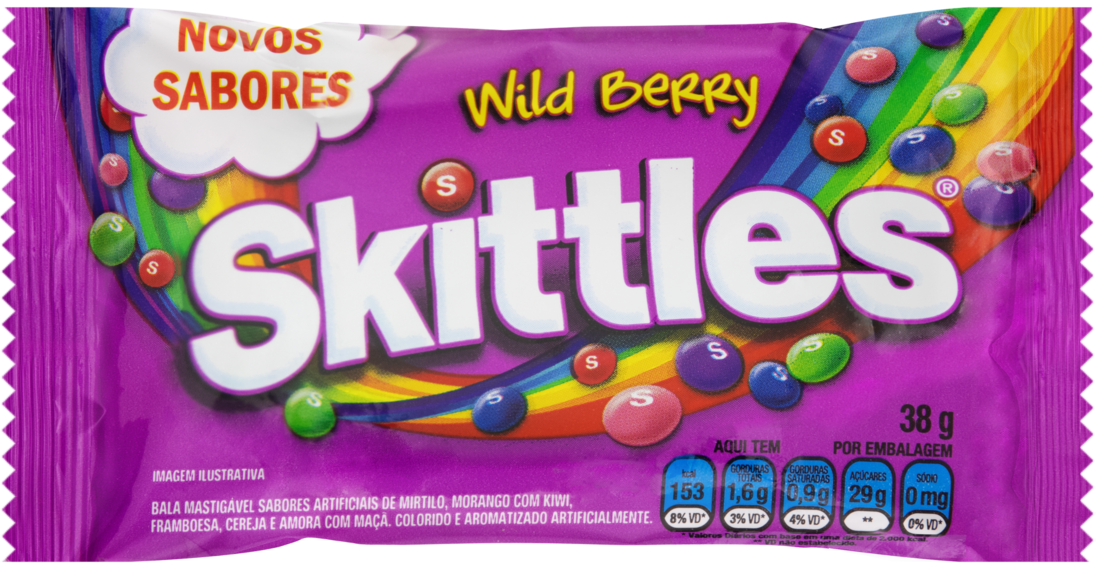 Bombone Skittles WildBerries 38g-slika