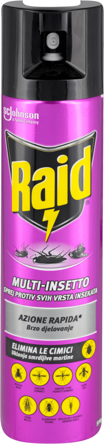 RAID SPREJ ZA SVE VRSTE INSEKATA 400ML-slika