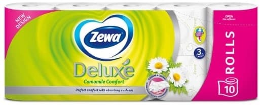 Toalet p.Deluxe white camomile Zewa 8+2-slika