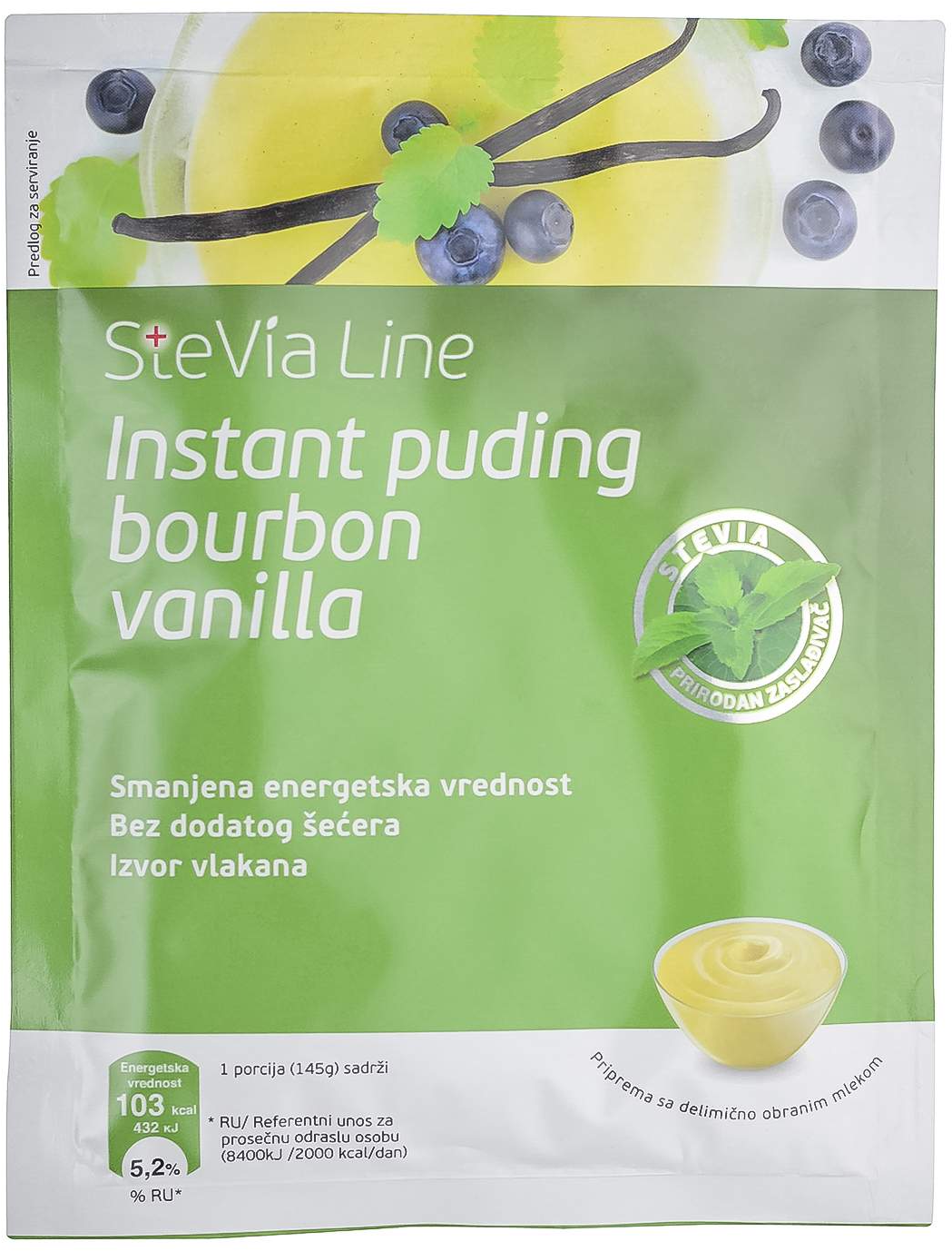 PUDING INS BURBON VANILA 41G STEVIA-slika