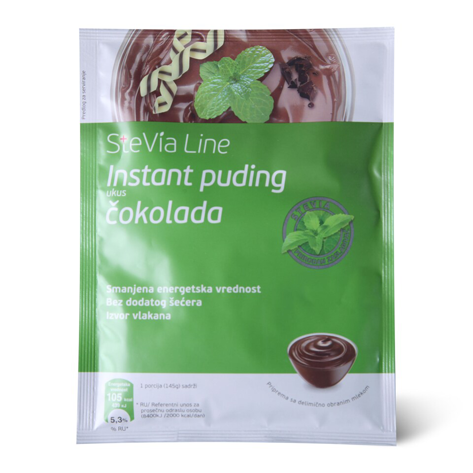 PUDING INS ČOKOLADA 40G STEVIA LINE-slika