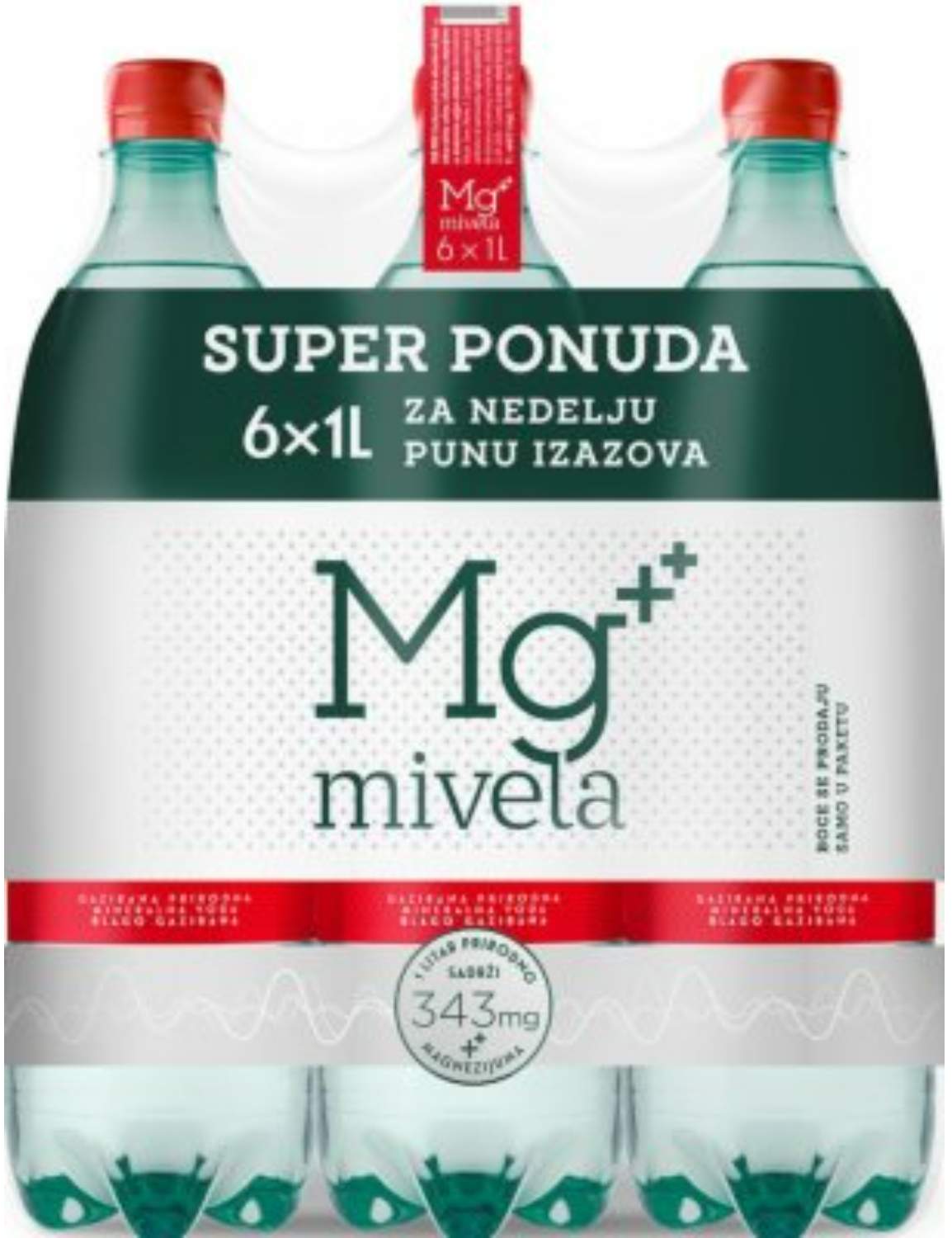 Blago gazirana voda Mg Mivela 6x1l-slika