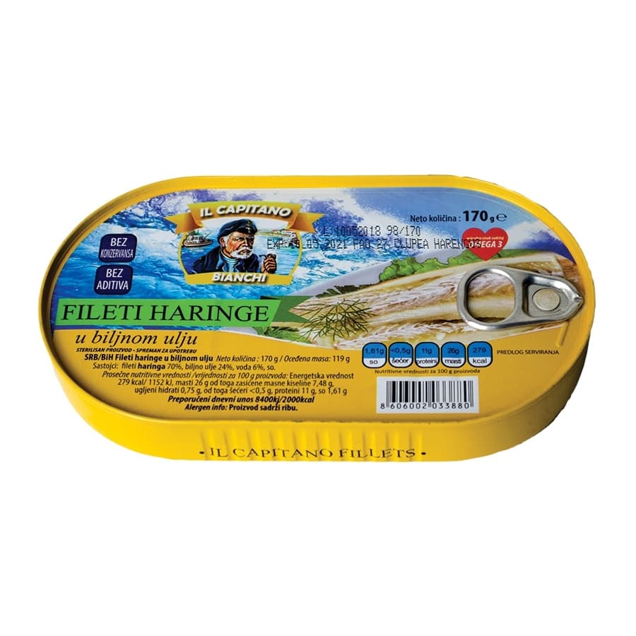 Haringa filet/ulj.hansa Il Capitano 170g-slika