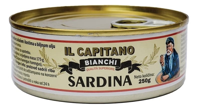 sardina Il capitano atlanska 250g u ulju ducla-slika