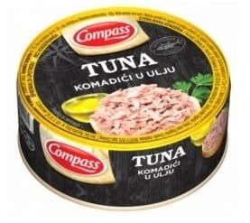 TUNA KOMADIĆI U ULJU 160G COMPASS-slika