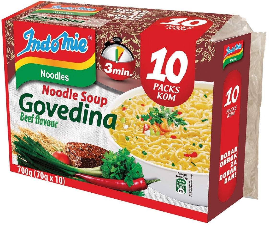 Indomie nudle ukus Govedine 700g 10kom-slika