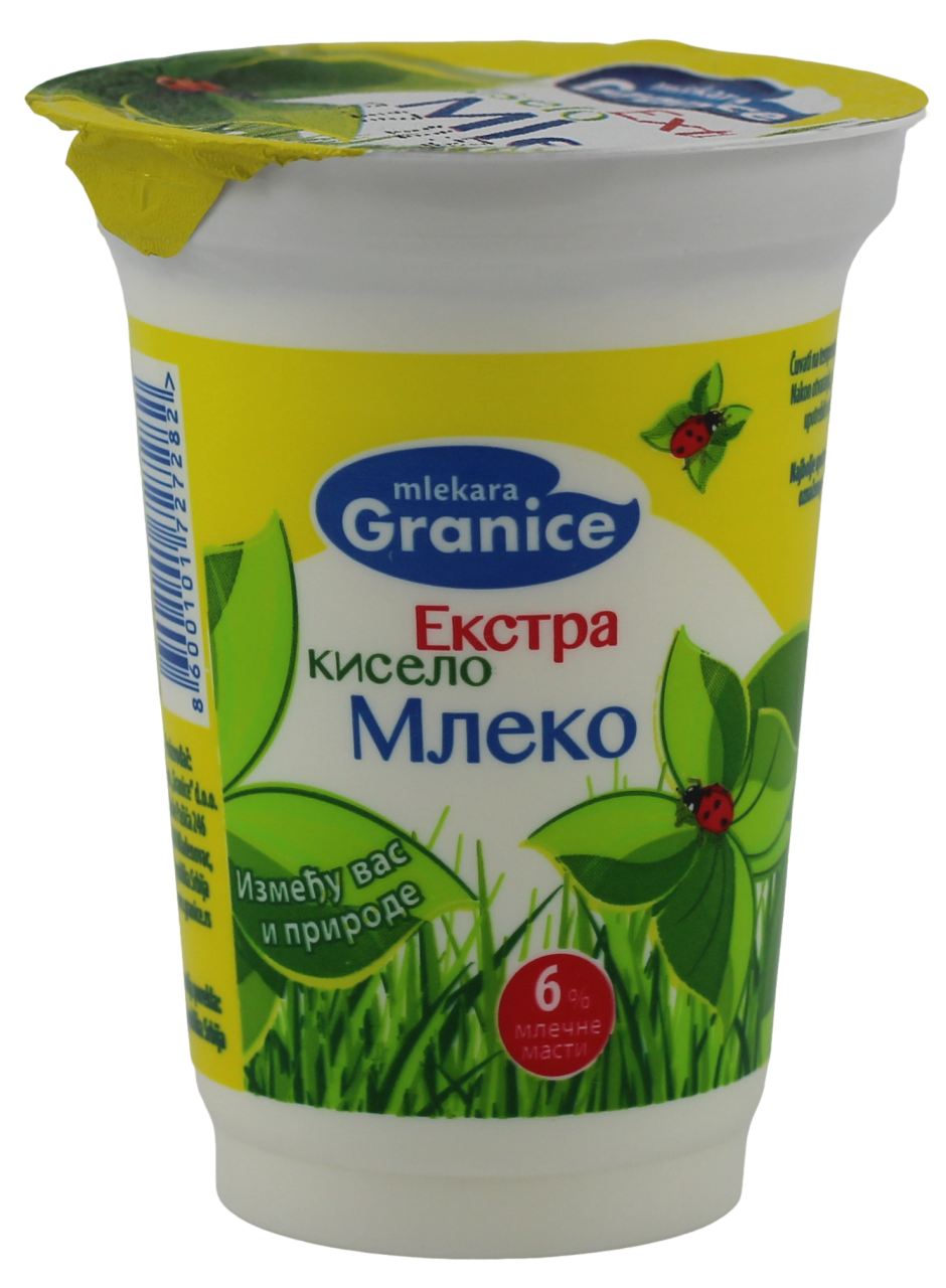 Extra kiselo mleko 6%mm casa Granice180g-slika