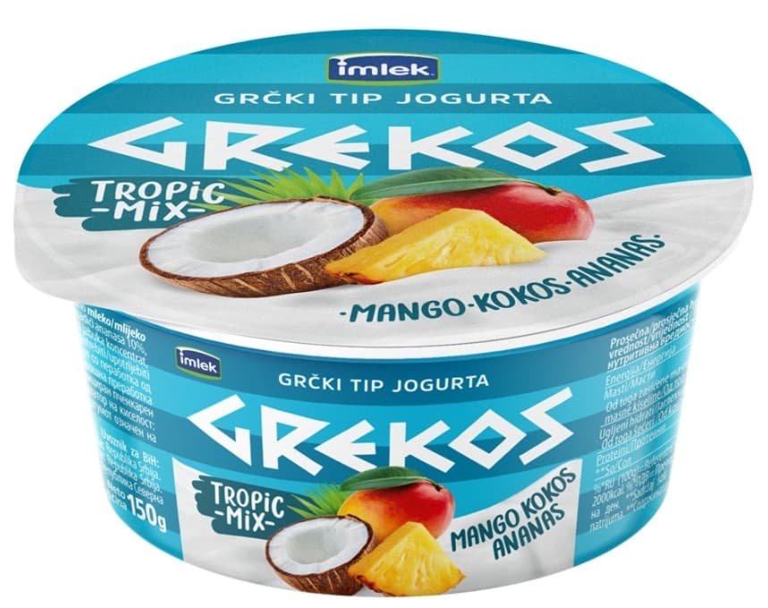 Jogurt tropik mix Grekos 150g-slika