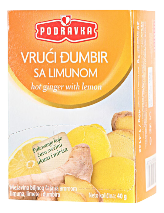 Caj vruci djumbir sa limunom Podravka40g-slika