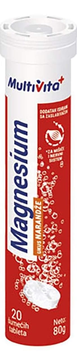 MULTIVITA MAGNEZIUM 20 ŠUMEĆIH TABLETA-slika