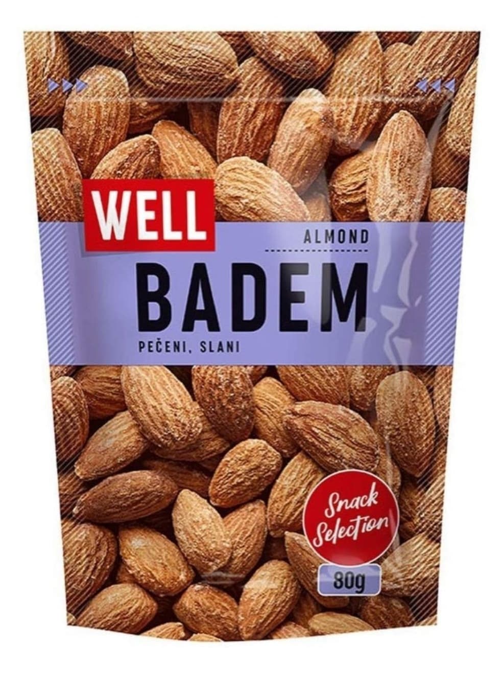 Badem WELL pečeni slani 80g-slika