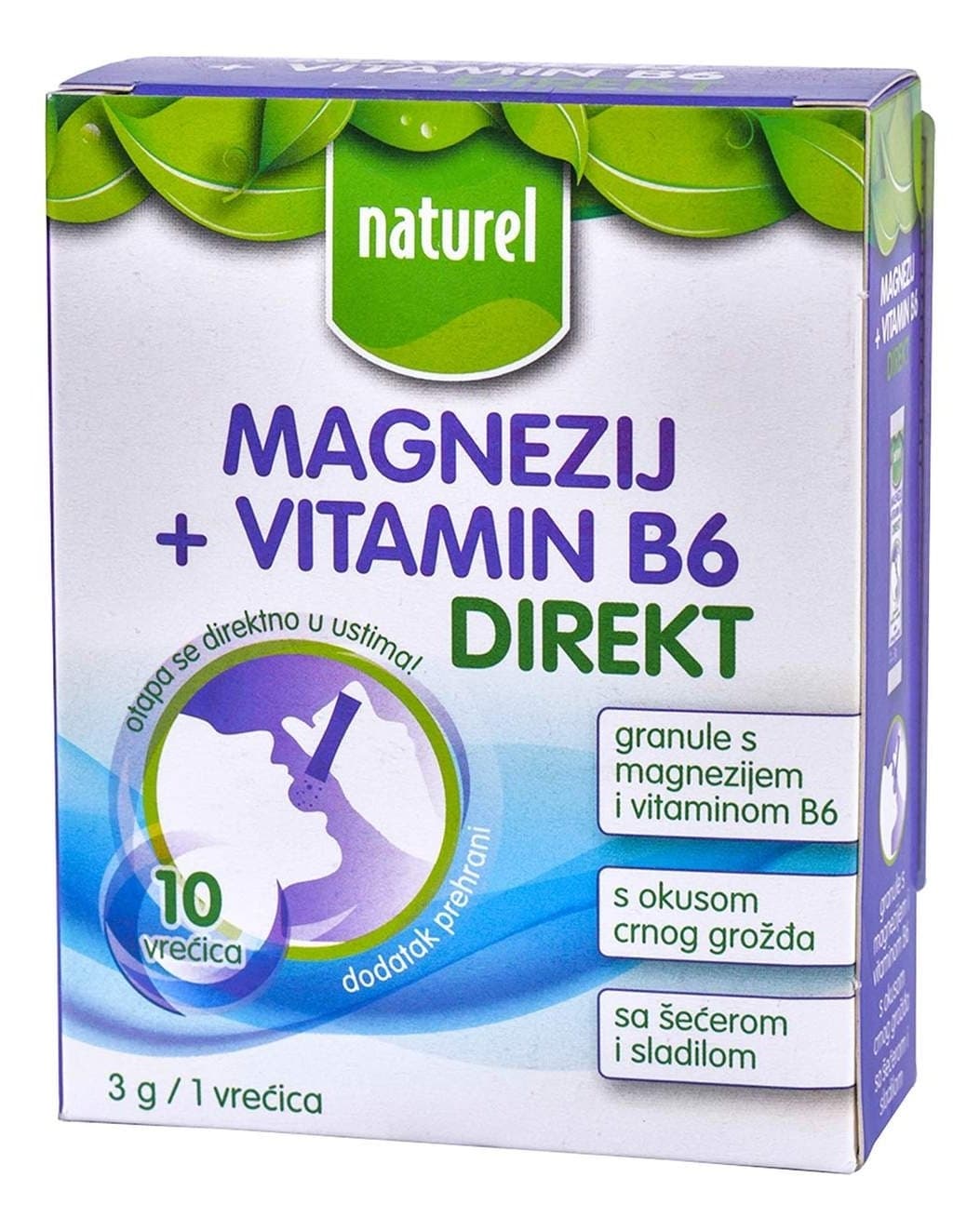 SUMECE TABLETE NATUREL MAGNEZ 30G VITAMIN B6 AWT-slika