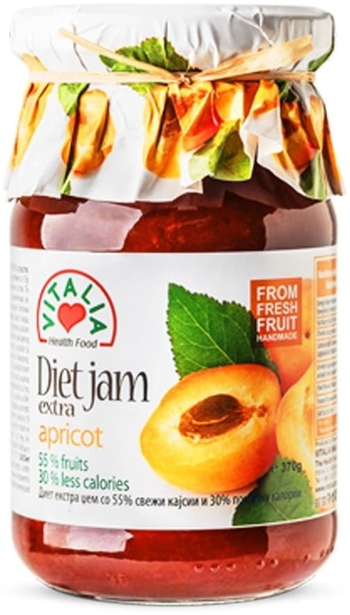 Dzem diet kajsija Vitalia 370g-slika